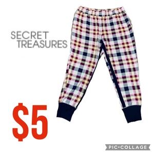 $5 item/ NWT Secret treasure super soft cuffed pajamas bottoms with pockets size